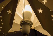 Load image into Gallery viewer, Modern Retro Led Table Lamp Desk Light Paper Star Wood Lamp Nordic Design Minimalist Bedside Living Room Bedroom Decor  Cute Study Lamps for Bedroom Décor
