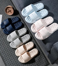 Load image into Gallery viewer, Modern Slippers Women Summer Thick Bottom Indoor Home Couples Home Bathroom Soft To Wear Cool Slippers EVA Open Toe Soft Slippers Soft Shower Massage Bath Pool Gym House Slipper
