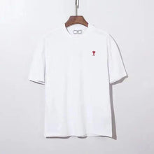 Load image into Gallery viewer, Modern Summer New Hearts A Love Embroidered Simple Design Masculine Fashion Short Sleeve T-Shirt Men's T-Shirt  Men's Short Sleeve Tees Cotton T-Shirts for Men
