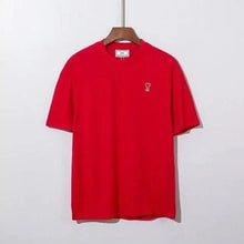 Load image into Gallery viewer, Modern Summer New Hearts A Love Embroidered Simple Design Masculine Fashion Short Sleeve T-Shirt Men's T-Shirt  Men's Short Sleeve Tees Cotton T-Shirts for Men
