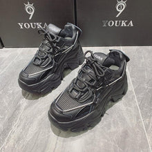 Load image into Gallery viewer, Modern Thick Platform Sneakers White Woman Vulcanize Shoes Luxury Tennis Sneakers Trainers Lace Up Fashion Comfortable Walking Footwear New Lightweight Sneakers
