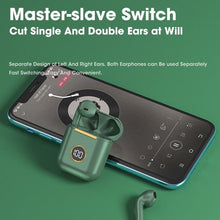 Load image into Gallery viewer, Modern White Wireless Bluetooth Headphones Waterproof HIFI-Sound Music Earphones For Outdoor Sport Workout Headset Sports Headphones Wireless Wearable Music Player Built-in Sweatproof Headphones With Charging Case Bluetooth 5.0
