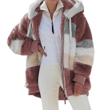 Load image into Gallery viewer, Modern Women Casual Jacket Coats Hip Hop New Autumn Winter Loose  Multicolor Hooded Jacket For Women Winter Fleece Jacket Hooded Solid Color Coats With Pockets Comfortable Jacket
