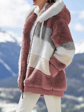 Load image into Gallery viewer, Modern Women Casual Jacket Coats Hip Hop New Autumn Winter Loose  Multicolor Hooded Jacket For Women Winter Fleece Jacket Hooded Solid Color Coats With Pockets Comfortable Jacket
