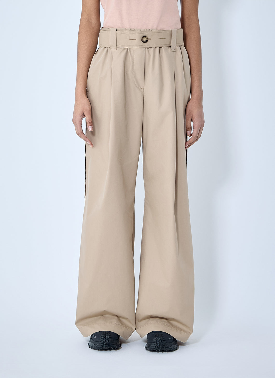 Moncler Women Belted Gathered Pants