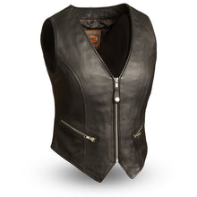 Load image into Gallery viewer, Montana Women's Motorcycle Leather Vest
