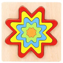 Load image into Gallery viewer, Montessori Cartoon Animal Educational Wooden Beaded Geometry  Digital Clock Puzzles Matching Clock Toy For Children
