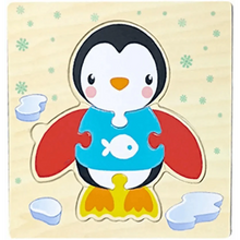Load image into Gallery viewer, Montessori Games Baby Animals/traffic Kid's Cognition Puzzles Toys Wooden Cartoon Cognition Puzzle Toys Matching Education Game
