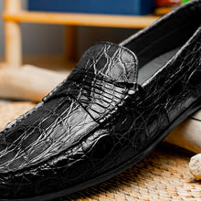 Load image into Gallery viewer, 31-103-BKM MONZA Crocodile Driver, Black
