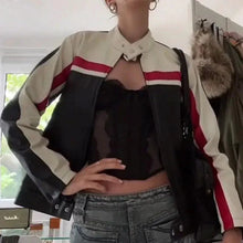 Load image into Gallery viewer, Mosaic Leather Jacket
