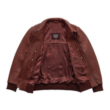 Load image into Gallery viewer, Moto Bomber - Men's Leather Jacket
