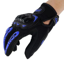 Load image into Gallery viewer, Motorcycle Breathable Glove Strong PVC Touch Screen Full Finger Motorbike Racing Riding Bicycle Summer Gloves
