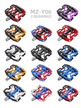 Load image into Gallery viewer, Mountain Bicycle Pedals Cycling Ultralight Aluminum Alloy 3 Bearings Pedals Bike Pedals Flat Bike Pedal Ultra-Light Aluminum Alloy Sealed Bearing With Cleats Pedal Suitable For Mountain Bike Bicycle
