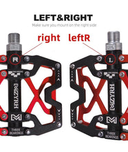 Load image into Gallery viewer, Mountain Bicycle Pedals Cycling Ultralight Aluminum Alloy 3 Bearings Pedals Bike Pedals Flat Bike Pedal Ultra-Light Aluminum Alloy Sealed Bearing With Cleats Pedal Suitable For Mountain Bike Bicycle
