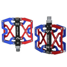 Load image into Gallery viewer, Mountain Bicycle Pedals Cycling Ultralight Aluminum Alloy 3 Bearings Pedals Bike Pedals Flat Bike Pedal Ultra-Light Aluminum Alloy Sealed Bearing With Cleats Pedal Suitable For Mountain Bike Bicycle

