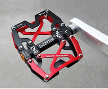 Load image into Gallery viewer, Mountain Bicycle Pedals Cycling Ultralight Aluminum Alloy 3 Bearings Pedals Bike Pedals Flat Bike Pedal Ultra-Light Aluminum Alloy Sealed Bearing With Cleats Pedal Suitable For Mountain Bike Bicycle
