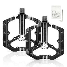 Load image into Gallery viewer, Mountain Bike 1 Pair Pedals Aluminum Alloy Cycling Bicycle Ultralight Wide Platform Anti-slip Pedal Bike Pedals Metal Bicycle Pedals Sealed Bearing Aluminum Alloy Mountain Bike Pedals Flat
