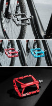 Load image into Gallery viewer, Mountain Bike Bicycle Pedals Cycling Ultralight Aluminum Alloy 4 Bearings Pedals Bike Pedals Flat Advanced 4 Bearings Mountain Bike Pedals Platform Bicycle Flat Alloy Pedals
