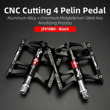 Load image into Gallery viewer, Mountain Bike Bicycle Pedals Cycling Ultralight Aluminum Alloy 4 Bearings Pedals Bike Pedals Flat Advanced 4 Bearings Mountain Bike Pedals Platform Bicycle Flat Alloy Pedals
