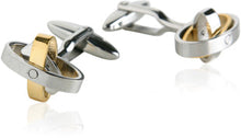 Load image into Gallery viewer, Movable Stainless Steel Oval Cufflinks
