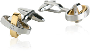 Movable Stainless Steel Oval Cufflinks
