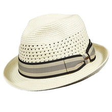 Load image into Gallery viewer, Scala Truman - Straw Fedora Hat
