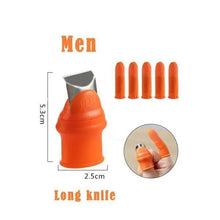 Load image into Gallery viewer, Multi-Functional 1 Set Silicone Finger Protector With Blade For Fruits Vegetable Thumb Knife Finger Guard Kitchen Accessories
