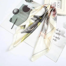 Load image into Gallery viewer, Multi-Functional Square Silk Scarf 60*60cm Headband Hairbands Hair Hoop Accessories For Women,Girl,Lady Head Neck Satin Scarf Handkerchief
