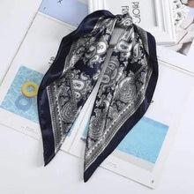 Load image into Gallery viewer, Multi-Functional Square Silk Scarf 60*60cm Headband Hairbands Hair Hoop Accessories For Women,Girl,Lady Head Neck Satin Scarf Handkerchief
