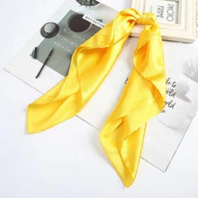 Load image into Gallery viewer, Multi-Functional Square Silk Scarf 60*60cm Headband Hairbands Hair Hoop Accessories For Women,Girl,Lady Head Neck Satin Scarf Handkerchief
