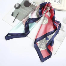 Load image into Gallery viewer, Multi-Functional Square Silk Scarf 60*60cm Headband Hairbands Hair Hoop Accessories For Women,Girl,Lady Head Neck Satin Scarf Handkerchief
