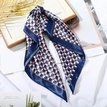 Load image into Gallery viewer, Multi-Functional Square Silk Scarf 60*60cm Headband Hairbands Hair Hoop Accessories For Women,Girl,Lady Head Neck Satin Scarf Handkerchief
