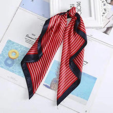 Load image into Gallery viewer, Multi-Functional Square Silk Scarf 60*60cm Headband Hairbands Hair Hoop Accessories For Women,Girl,Lady Head Neck Satin Scarf Handkerchief
