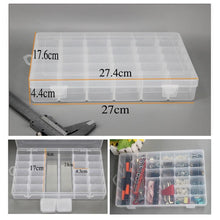 Load image into Gallery viewer, Multi Grids Plastic Box Adjustable Compartment Jewelry Organizer Box Eco-Friendly PP Transparent Jewelry Box Simple Design Plastic Portable Compartments Jewelry Organiser For Women
