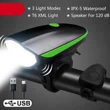 Load image into Gallery viewer, Multifunction Bicycle Light Ultra Bright With Electric 130dB Horn Bicycle Bell Bike Light Rainproof LED Bike Tail Light 2 Pack Bright Bicycle Rear Cycling Safety Flashlight Light Mode Options High Intensity Led Rear Light Fits On Any Bike
