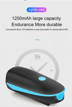 Load image into Gallery viewer, Multifunction Bicycle Light Ultra Bright With Electric 130dB Horn Bicycle Bell Bike Light Rainproof LED Bike Tail Light 2 Pack Bright Bicycle Rear Cycling Safety Flashlight Light Mode Options High Intensity Led Rear Light Fits On Any Bike
