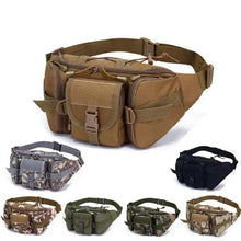 Load image into Gallery viewer, Multifunction Tactical Military Waist Bag Classical Design Outdoor Sports Running Men Travel Fanny Bag
