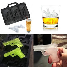 Load image into Gallery viewer, Multifunctional Ice Cube Maker Creative Silica Gel Gun Bullet Skull Shape Tray Mold Home Bar Party Cool Whiskey Wine Ice Cream Bar Tool
