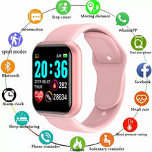 Load image into Gallery viewer, Multifunctional Smart Watch Men Women Bluetooth Connected Phone Music Fitness Sports Bracelet Sleep Monitor Y68 Smartwatch D20
