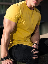 Load image into Gallery viewer, Men's Summer Muscle T-Shirt for Gym Workouts
