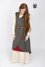 Load image into Gallery viewer, Wool Wrap Dress Myrana Dark Grey
