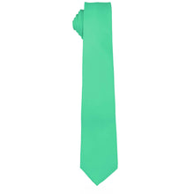 Load image into Gallery viewer, Vittorio Farina Solid Satin Skinny Necktie
