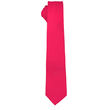 Load image into Gallery viewer, Vittorio Farina Solid Satin Skinny Necktie

