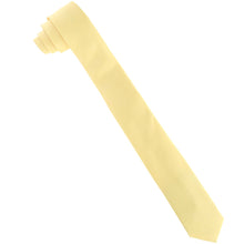 Load image into Gallery viewer, Vittorio Farina Solid Satin Skinny Necktie
