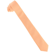 Load image into Gallery viewer, Vittorio Farina Solid Satin Skinny Necktie
