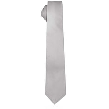 Load image into Gallery viewer, Vittorio Farina Solid Satin Skinny Necktie
