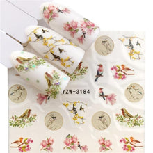 Load image into Gallery viewer, Nail Art Water Transfer Stickers Anime Mouse Animal Kid slider adhesive Watermark Decals Women Beauty Wedding Nails  Decal Self-Adhesive 3D Wave Design Decoration for Women Girls Art Stickers Decal Decoration Metallic Curve Strip Line Nail
