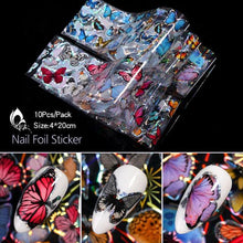 Load image into Gallery viewer, Nail Foils Marble Flower Series Iridescent Nail Art Transfer Sticker Paper Slider Nail Water Decal Design Manicures Decorations  Art Manicures Decoration New Gold Nail Transfer Foils for Nail Arts Nails Supply Holographic Effect Nail Art Foil Stickers Hol
