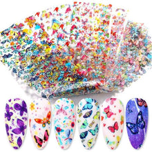 Load image into Gallery viewer, Nail Foils Marble Flower Series Iridescent Nail Art Transfer Sticker Paper Slider Nail Water Decal Design Manicures Decorations  Art Manicures Decoration New Gold Nail Transfer Foils for Nail Arts Nails Supply Holographic Effect Nail Art Foil Stickers Hol
