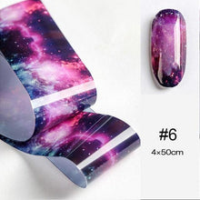 Load image into Gallery viewer, Nail Foils Marble Flower Series Iridescent Nail Art Transfer Sticker Paper Slider Nail Water Decal Design Manicures Decorations  Art Manicures Decoration New Gold Nail Transfer Foils for Nail Arts Nails Supply Holographic Effect Nail Art Foil Stickers Hol
